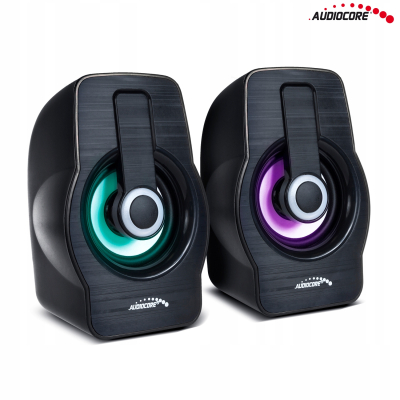 Głośniki komputerowe Audiocore 6W USB Black AC855 B