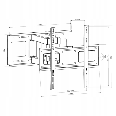 UCHWYT DO TV AR-80 ART 32-65 75KG reg. pion/poziom