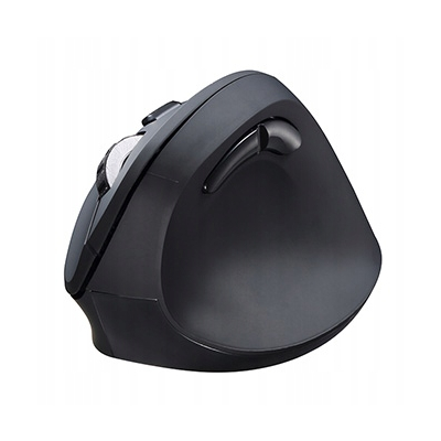Powerton ERGO SHARK Mysz bezprzewodowa, czarna, 1600DPI