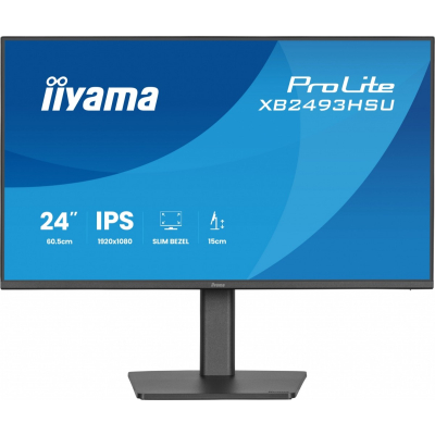 Monitor iiyama 23.8 cala XB2493HSU-B1 IPS.HDMI.DP.2x2W.USBx2, 350cd,1500:1