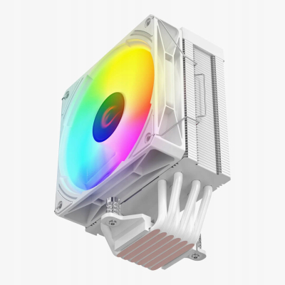 Rampage Octagon C70 Chłodzenie LGA1700/AM5 LCD infinity 120mm ARGB biały