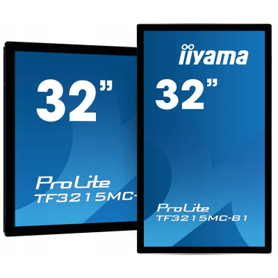 IIYAMA Monitor dotykowy 32 cale TF3215MC-B2 POJ. 30PKT. VA VGA HDMI DP IP65