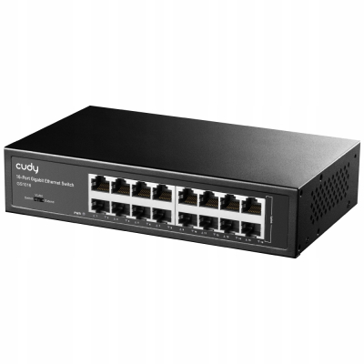 CUDY Przełącznik GS1016 16xGE metalowa obudowa