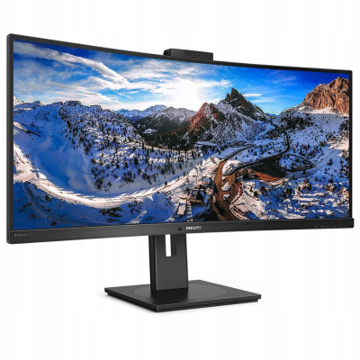 Philips Monitor 346P1CRH 34 cale VA Curved HDMI DP USB-C Kamera 3440 x 1440 (WQHD) Sklep KOZIENICE RADOM