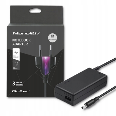 Qoltec Zasilacz do HP 65W 19.5V 3.33A 4.8*1.7+kabel zasilający