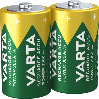 VARTA AKUMULATORY R20 (typD) 3000 mAh RECHARGE ACCU POWER 2szt