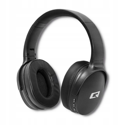 Qoltec Słuchawki bezprzewodowe z mikrofonem BT Super bass Dynamic Czarne