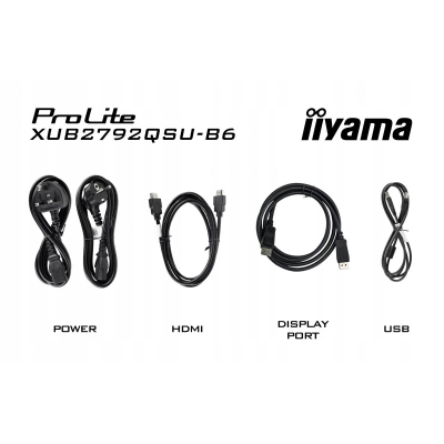 IIYAMA Monitor ProLite XUB2792QSU-B6 27 cali IPS QHD HAS(150mm) 100Hz 4xUSB Sklep KOZIENICE RADOM