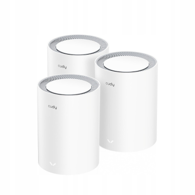 CUDY Zestaw 3 wydajnych routerów System WiFi Mesh M1800 AX1800 Sklep KOZIENICE RADOM