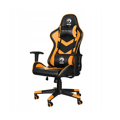 Fotel dla gracza Marvo CH-106, pomarańczowa