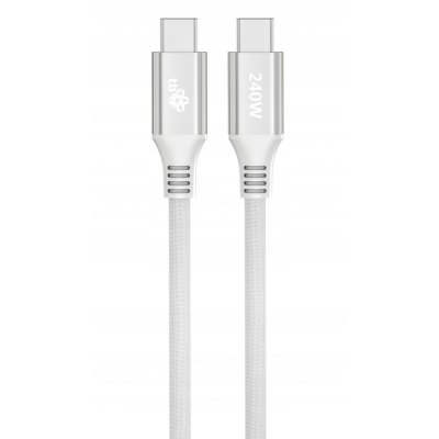 Kabel USB C - USB C 1m 240W biały