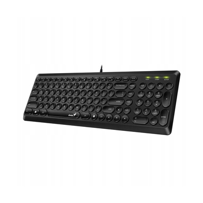 Genius Slimstar Q200 klawiatura przewodowa (USB) CZ/SK, czarna
