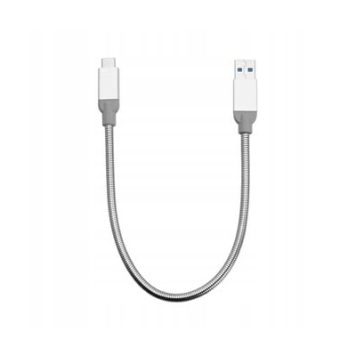 Verbatim USB kabel (3.1), USB A M - USB C (M), 0.3m, srebrny, box, 48868