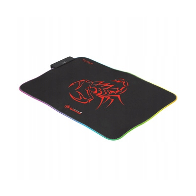 Marvo RGB Podkładka pod mysz, MG8, do gry, czarna, 350 x 250 mm, 3 mm