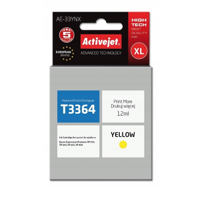 Tusz Activejet AE-33YNX Epson 33XL T3364; Supreme;