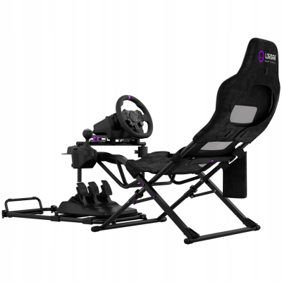 LORGAR FLEX RAF1 Sim Racing Cockpit Advanced, Składany, Czarny