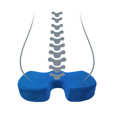 Powerton ERGO SEDOS Ortopedyczna poduszka, niebieski