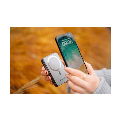 Verbatim, powerbank z ładowaniem bezprzewodowym 5V 10 000mAh Szary 32268