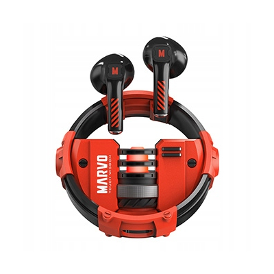 Marvo QUAZ Słuchawki TWS, metalowe etui, USB-C