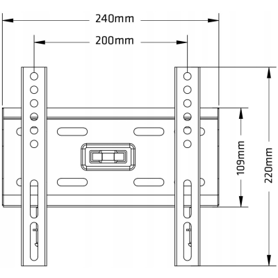 Uchwyt do telewizora Maclean max vesa 200x200 13-50