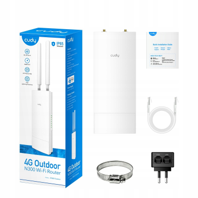 CUDY Router LT400 Outdoor 4G LTE SIM N300