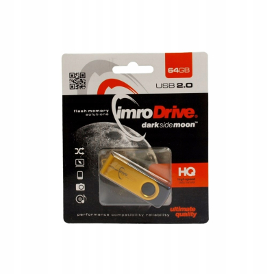 Pendrive Imro AXIS/64G USB 64 GB USB 2.0 złoty