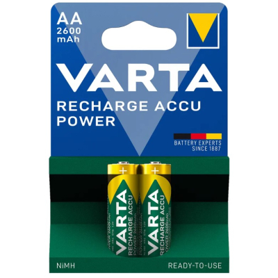VARTA AKUMULATORY R6 2600 mAh RECHARGE ACCU POWER 2szt