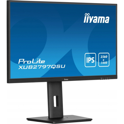 IIYAMA Monitor 27 cali XUB2797QSU-B1 IPS HDMI DP 100Hz QHD HAS USB 2x2W