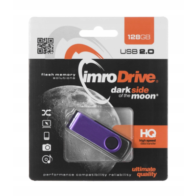 Pendrive Imro AXIS/128G USB 128 GB USB 2.0 fioletowy