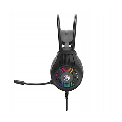 Marvo H8326 słuchawki z mikrofonem, przewodowa, czarna