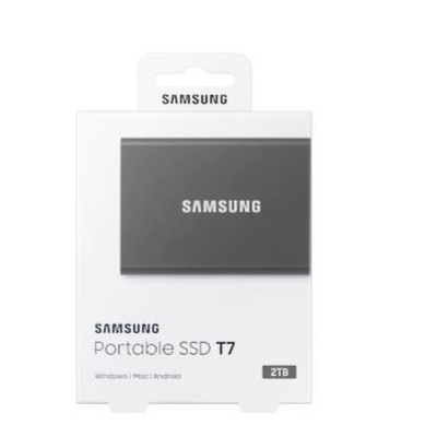 SAMSUNG Dysk Portable T7 2TB USB3.2 GEN.2 szary