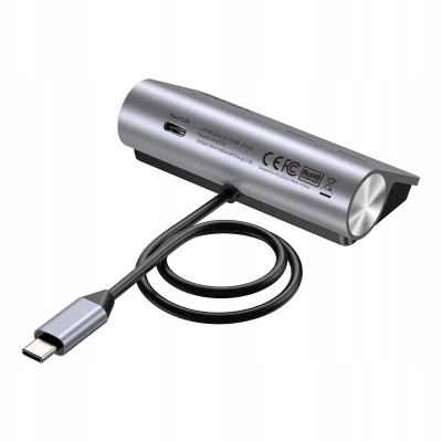 Unitek HUB aluminiowy USB-A/USB-C z 4 portami 5Gbp