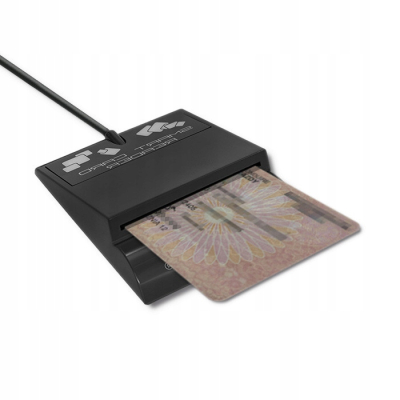 Qoltec Inteligentny czytnik chipowych kart SCR-0636 USB 2.0 +USB-C