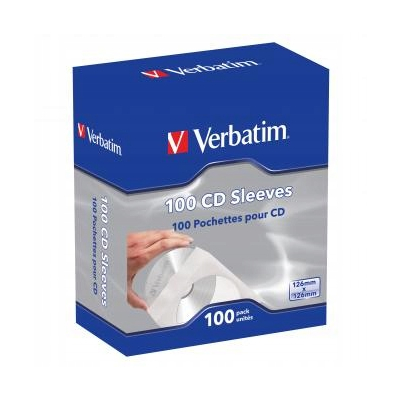 Koperty na CD / DVD 1 szt. CD, Papier, biała, z okienkiem, Verbatim