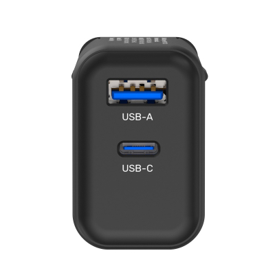 Unitek ładowarka GaN PD 35W USB-C + USB-A czarna