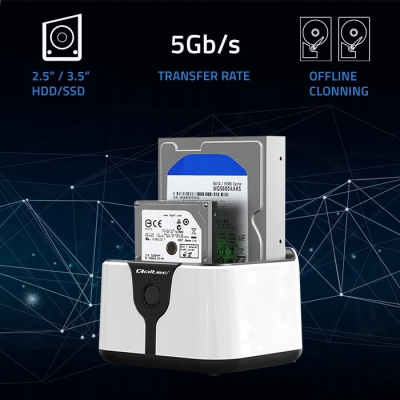 Qoltec Stacja dokująca dysków HDD SSD 2.5