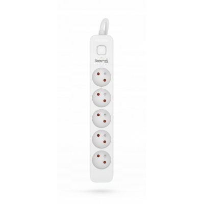 Przedłużacz KERG z wyłącznikiem-5m-10A-H05VV-F