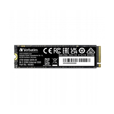 SSD Wewnętrzny Verbatim Vi560, 49365, 2000GB, czarny, SATA III
