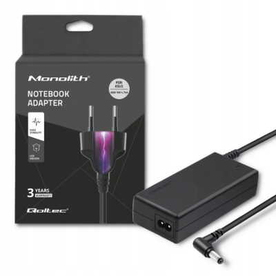 Qoltec Zasilacz do Asus 90W 19V 4.74A 5.5*2.5 +kabel zasilający 50071