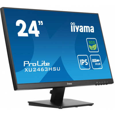 IIYAMA Monitor 24 cale XU2463HSU-B1 IPS 100HZ 3ms HDMI DP 2xUSB3.2 EPEAT FHD 1920 x 1080 Sklep KOZIENICE RADOM