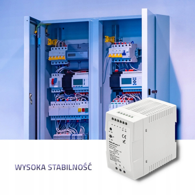 Qoltec Zasilacz na szynę DIN 96W 24V 4A Biały Slim