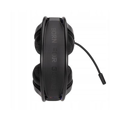 Marvo H8326 słuchawki z mikrofonem, przewodowa, czarna