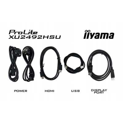 IIYAMA Monitor 23.8 cala XU2492HSU-B6 IPS FHD HDMI DP 100Hz 4xUSB3.2 2x2W FHD 1920 x 1080  Sklep RADOM KOZIENICE