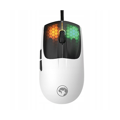 Marvo M727 Mysz przewodowa, biała, 12000DPI