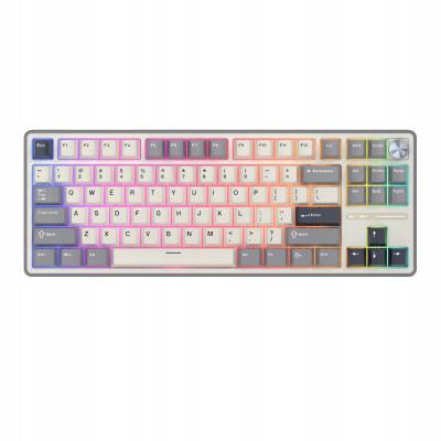 ROYAL KLUDGE R87Pro Half Grey Gaming Keyboard Brown switch
