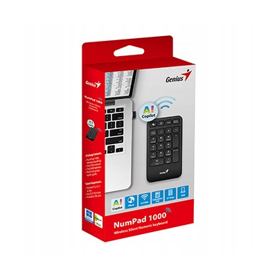 Genius NumPad 1000 COPILOT klawiatura numeryczna bezprzewodowa czarna