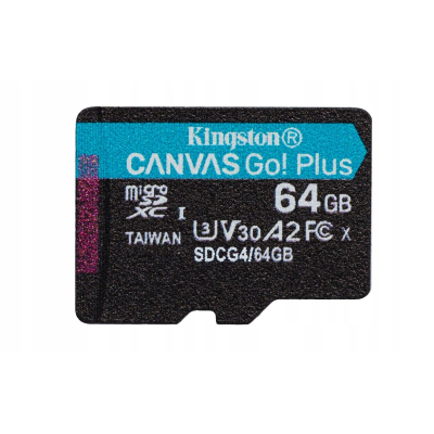Karta microSD 64GB CanvasGo! Plus 200MB/s A2 U3 V30 + adapter
