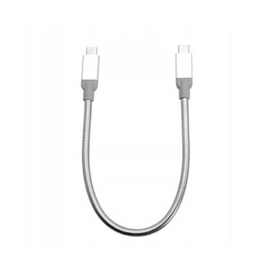 Verbatim USB kabel (3.1), USB C (M) - USB C (M), 0.3m, srebrny, box, 48867