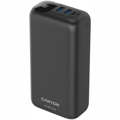 Canyon PB301 powerbank 30000 mAh z szybkim ładowaniem 22.5 W (czarny)