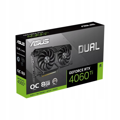 Asus Karta graficzna GeForce RTX 4060 Ti DUAL OC 8GB EVO GDDR6 128bit 3DP